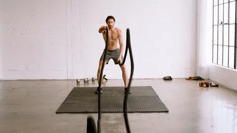 Athletic Man Working Out 動画素材 109172746