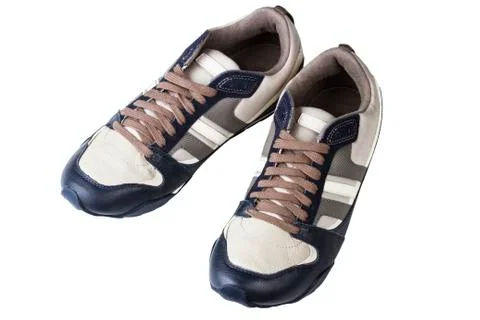 Athletic man's shoes Stock Photos
