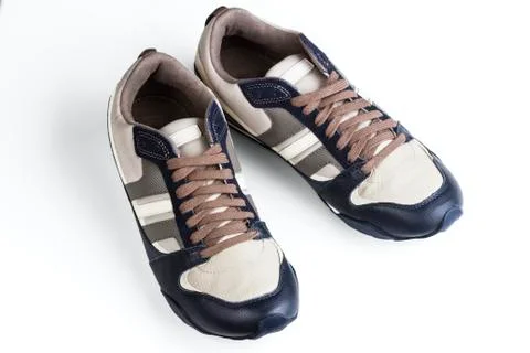 Athletic man's shoes Stock Photos