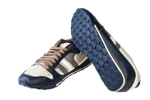 Athletic man's shoes Stock Photos