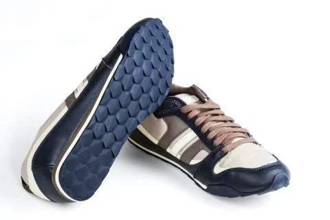Athletic man's shoes Stock Photos