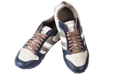 Athletic man's shoes Stock Photos