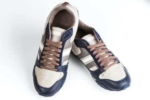 Athletic man's shoes Stock Photos