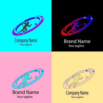 Athletic Momentum logo Stock Illustration