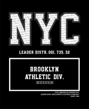 Athletic NYC Brooklyn イラスト素材