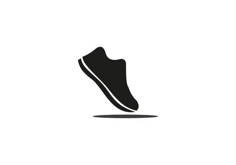 Athletic Shoe. Running logo vector template with Shoe concept. Shoe icon logo Stock Illustration