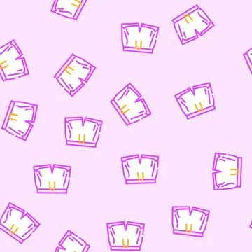 Athletic short clothing vector seamless pattern Stock Illustration