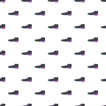 Athletic sneaker shoes repeating pattern on white background 스톡 일러스트