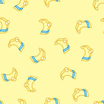 Athletic socks clothing vector seamless pattern Stock Illustration