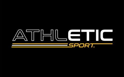 Athletic sport vector typography for t-shirt. perfect for simple style Stock Illustration
