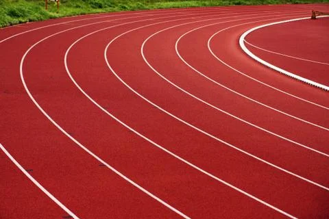 Athletic track Foto stock
