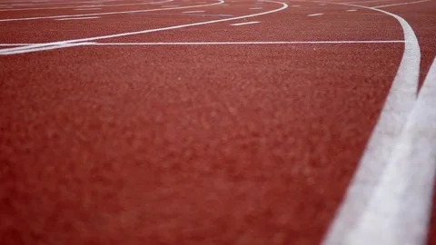 Athletic tracks with slider Stock Footage 82588491