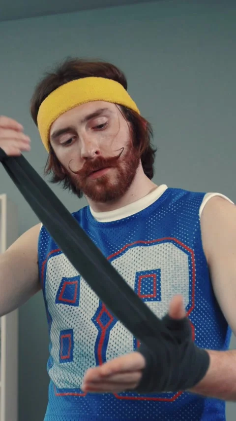 Athletic Training Preparing for a Challenge, where commitment meets passion and 動画素材 313780006