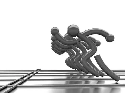 Athletics competition Illustrazione stock