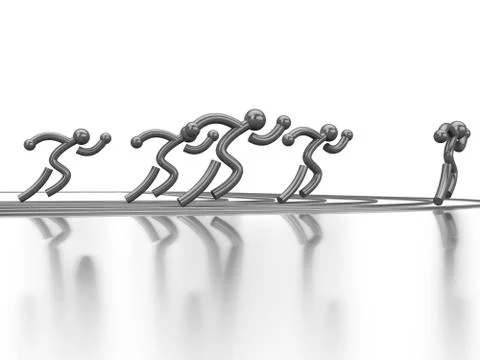 Athletics competition Stock Illustration
