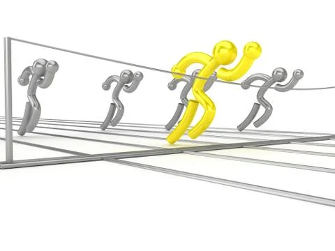Athletics competition Stock Illustration