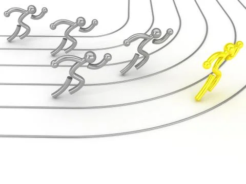 Athletics competition Illustrazione stock