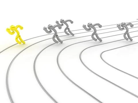 Athletics competition Stock Illustration