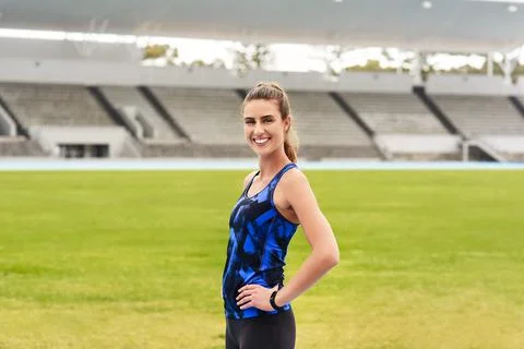 Athletics is my life. Cropped portrait of an attractive young female athlete Stock Photos