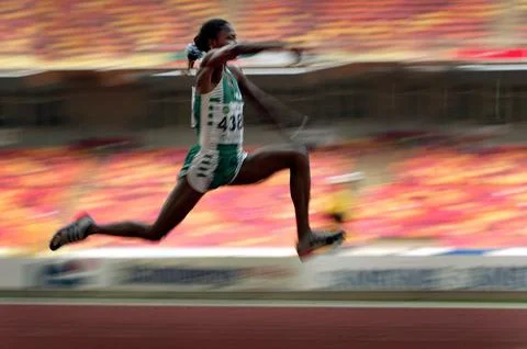 Athletics Nigeria All Africa Games - Oct 2003 Stock Photos