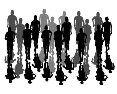 Athletics, run, background Stock Illustration