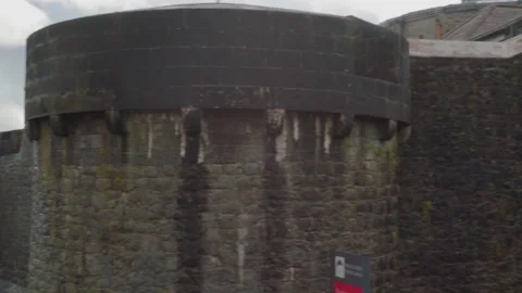Athlone Castle and cherry blossoms Video stock 236708778