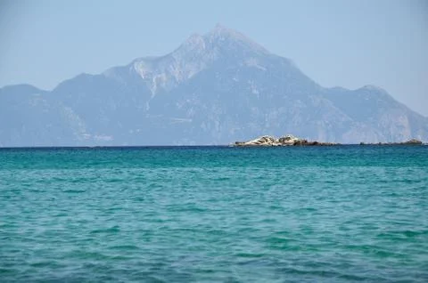 Athos mountain Stock Photos