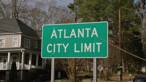 ATL CITY LIMIT Stock Footage 306396784