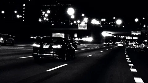 Atl highway BW 스톡 동영상 89403900