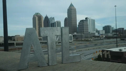 ATL skyline Stock Footage 104393616