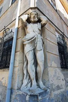 Atlant statue Stock Photos