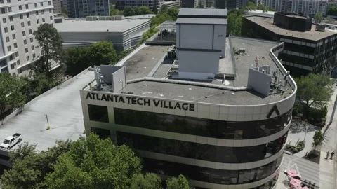 Atlanta building from the sky Stock Footage 160923076