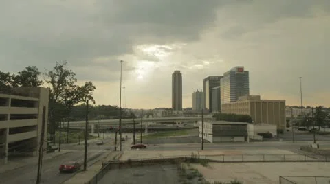 Atlanta Buildings Freeway Stockbeeldmateriaal 9057594