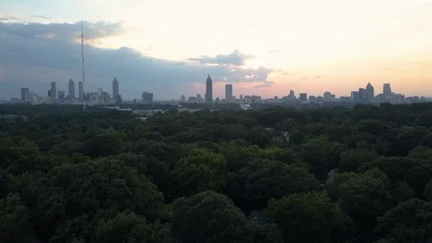 Atlanta, a City in the Forest Stock Footage 114592646