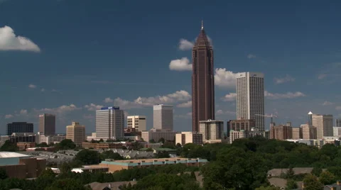 Atlanta Cityscape time lapse Stock Footage 41920277