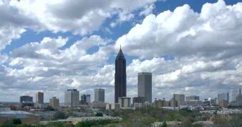 Atlanta Cityscape Time Lapse  Stock Footage 61220432