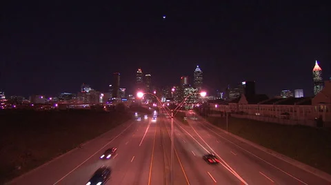 Atlanta from a distance Video stock 990889