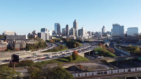 Atlanta Drone Ease In 2.7k Stock Footage 145230711