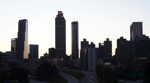 Atlanta at Dusk Stock Footage 38952080