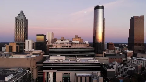 Atlanta at Dusk Stock Footage 119543821