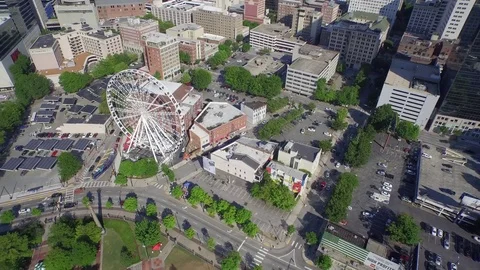 Atlanta Ferris Wheel 2 Stock Footage 84977079