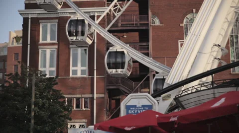 Atlanta Ferris Wheel Close Stock Footage 39456550