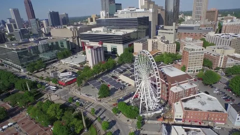 Atlanta Ferris Wheel Stock Footage 84642461