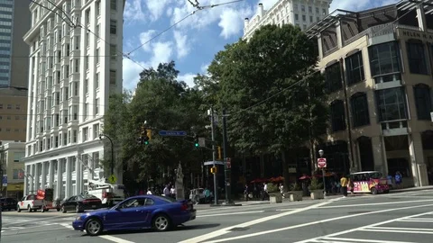 Atlanta Five Points intersection Stock Footage 72222155