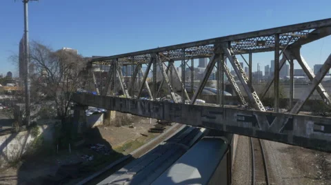 Atlanta Ga Bridge Stock Footage 60645896