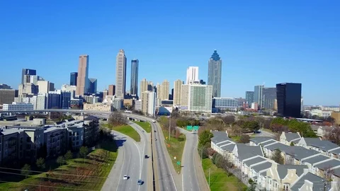 Atlanta Georgia Skyline Stock Footage