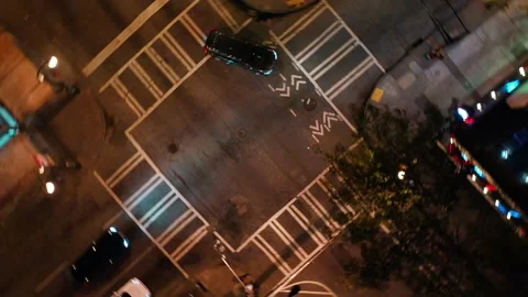 Atlanta intersection Spin (Night) Video stock 168934891