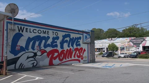 Atlanta Little Five Points 9 Stock Footage 276925574