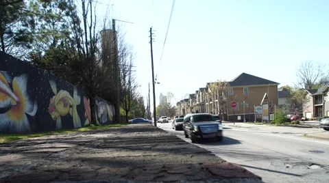 Atlanta Mural Timelapse Stock Footage 64389395