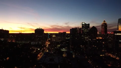 Atlanta at night Stock Footage 121921152